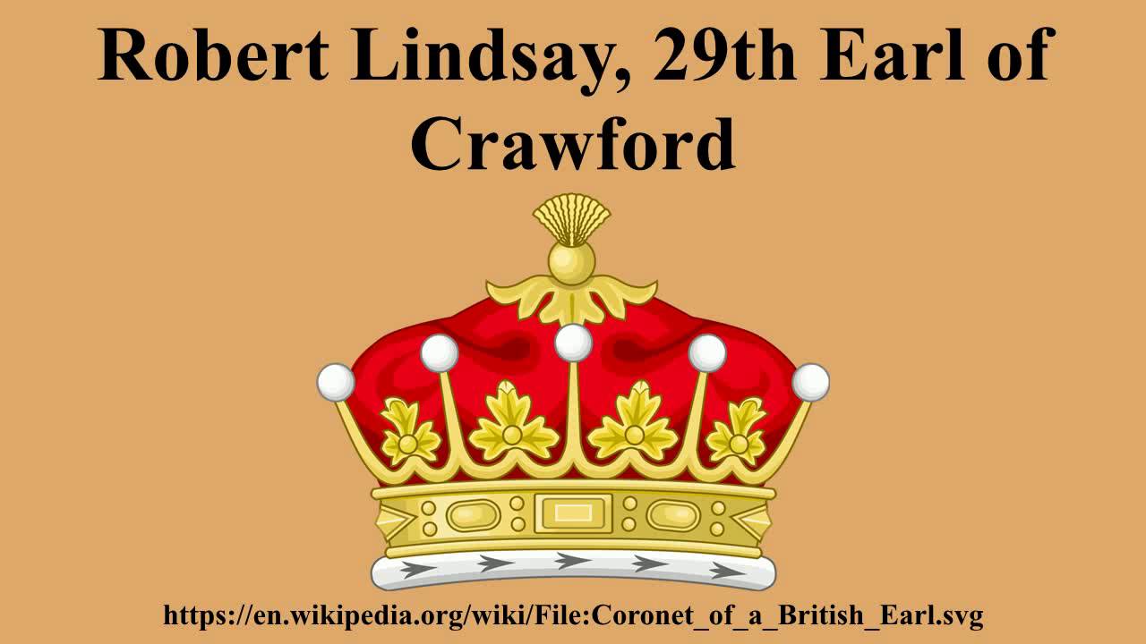 Robert Lindsay, 29th Earl of Crawford