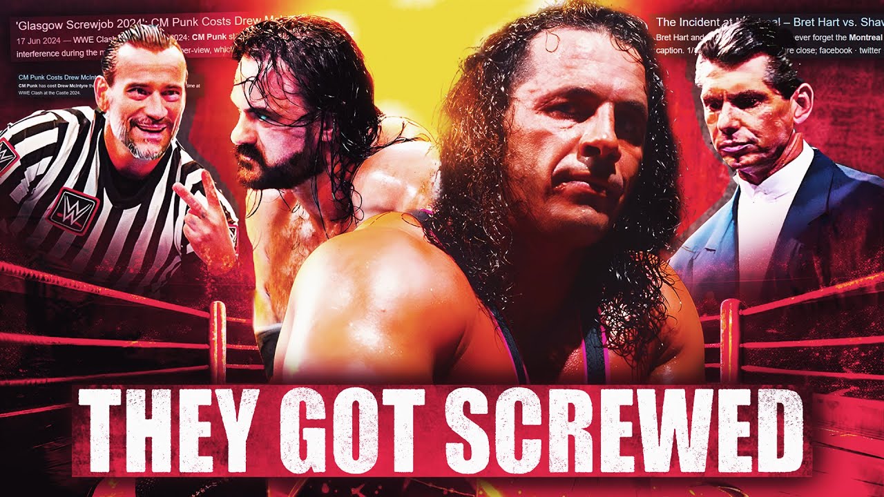 The Insane History of Screwjobs In Pro Wrestling and WWE