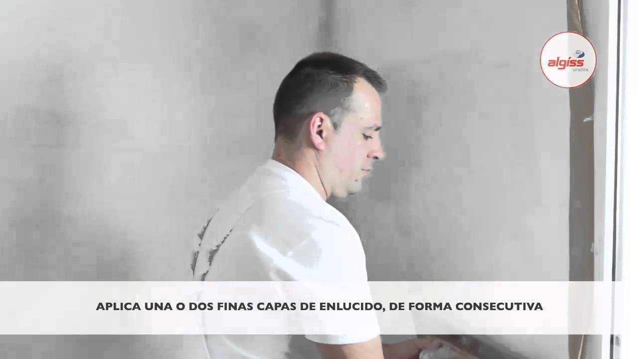 Alg&iacute;ss Cristal. Yeso manual de acabados.