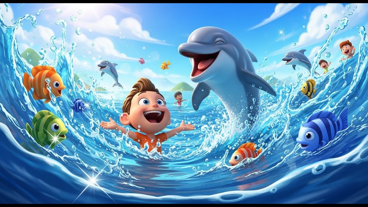 Ocean Animal Dance Party for Kids | Learn Animals, Movement & Nursery Rhymes 🐬🌊🎶👶