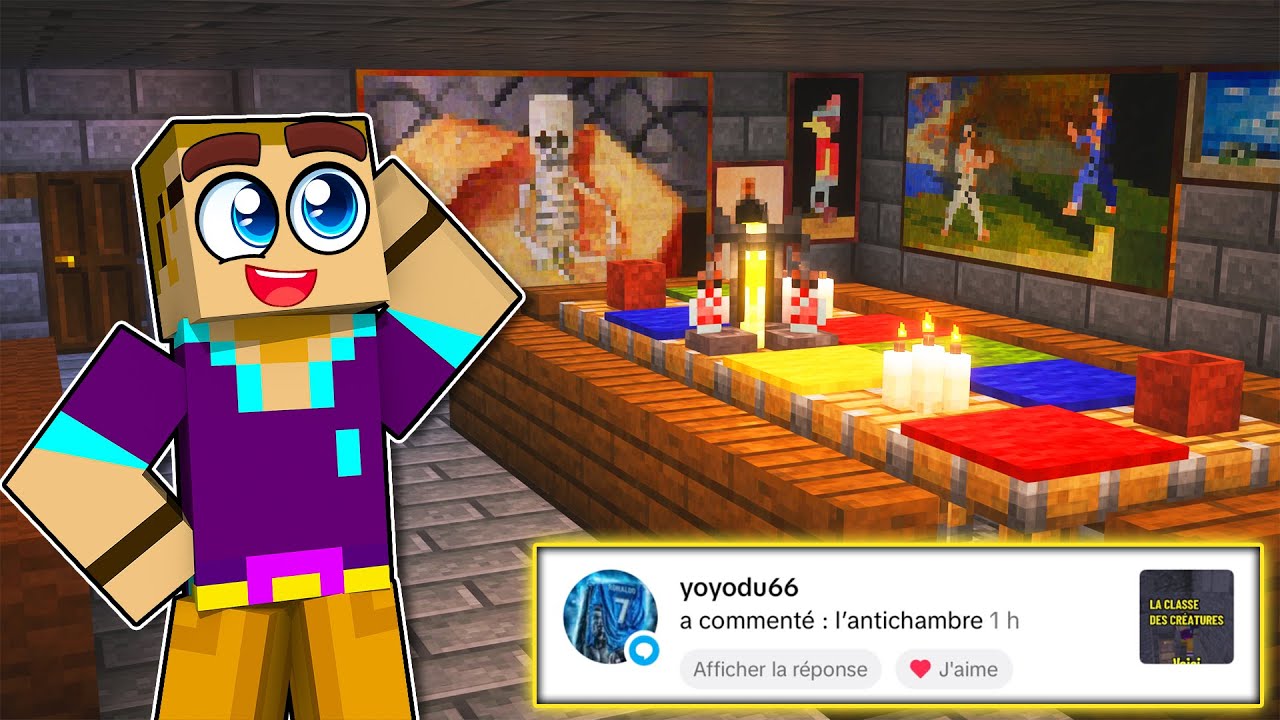 🔴Minecraft Poudlard - Le CHAT choisit les salles du château 🏰 (Portrait)