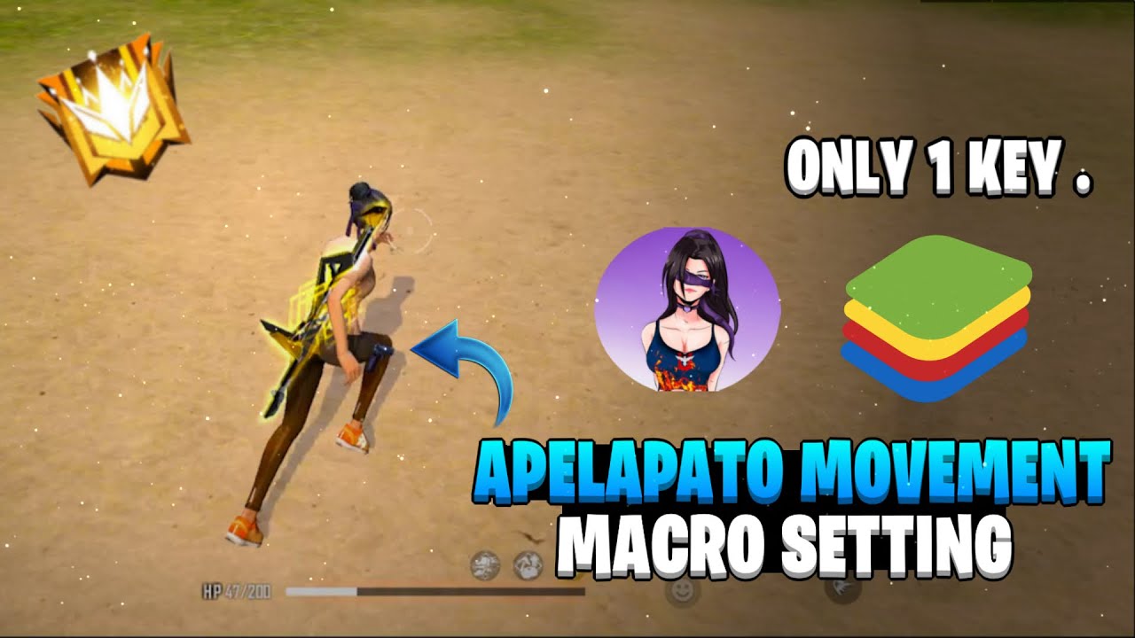 Apelapato Movement Trick MACRO @Apelapato999 I Apelapato Situp Movement Macro in Bluestack #Hindi