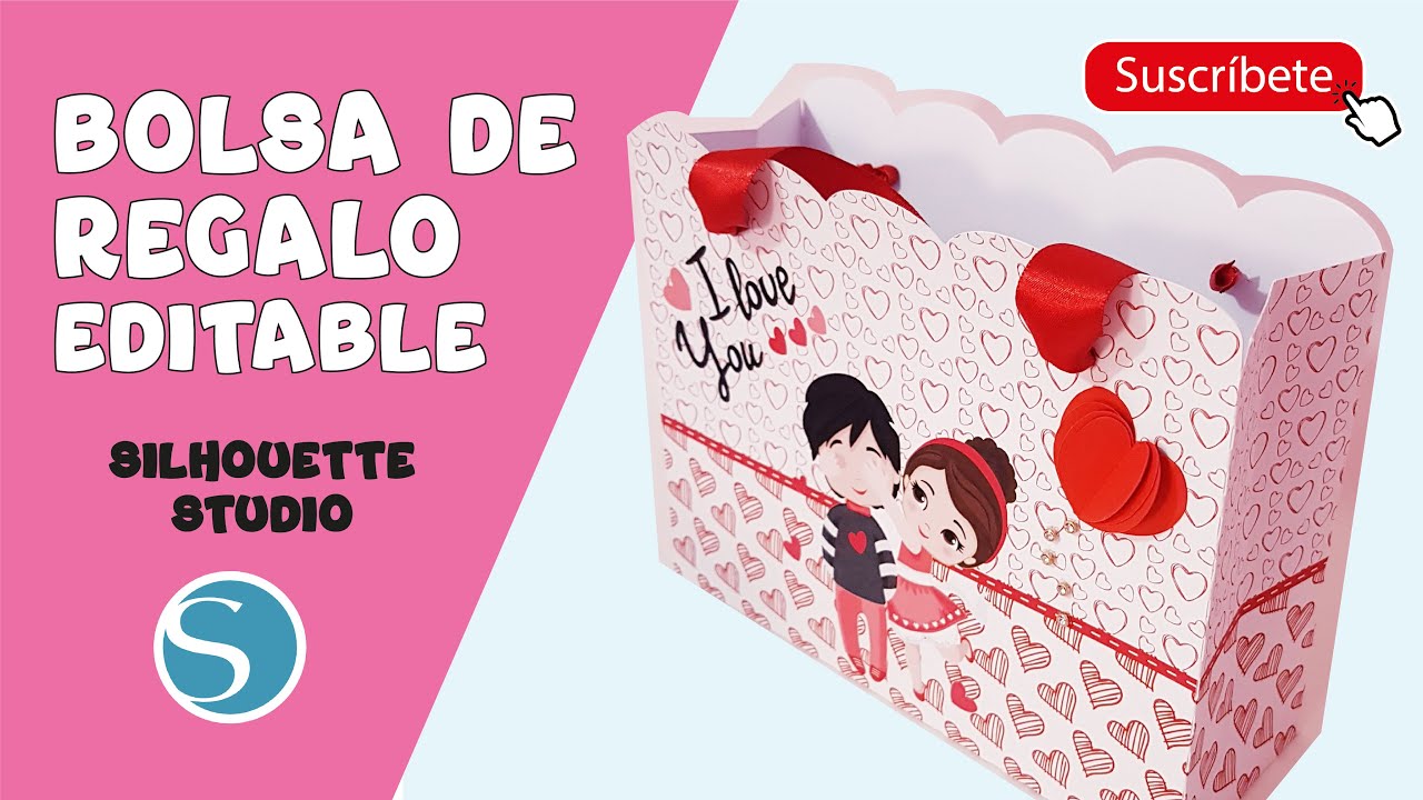 Realiza una BOLSA DE REGALO super FÁCIL Y RÁPIDO en Silhouette