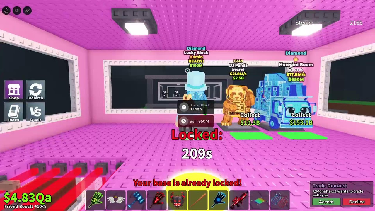 LUCKY BLOCK GIVEAWAY!!! IN STEAL A BRAINROT