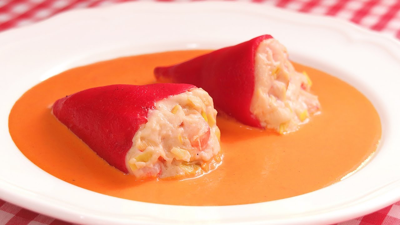 Pimientos Rellenos de Langostinos s&uacute;per Deliciosos!