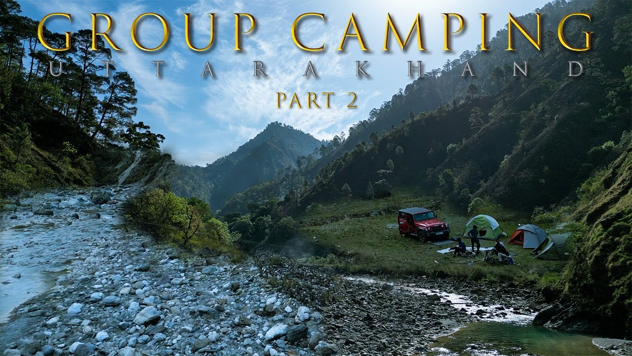 2 days Group Camping on a Heavenly place of Uttarakhand (Part 2) | Wild Flowers for Breakfast