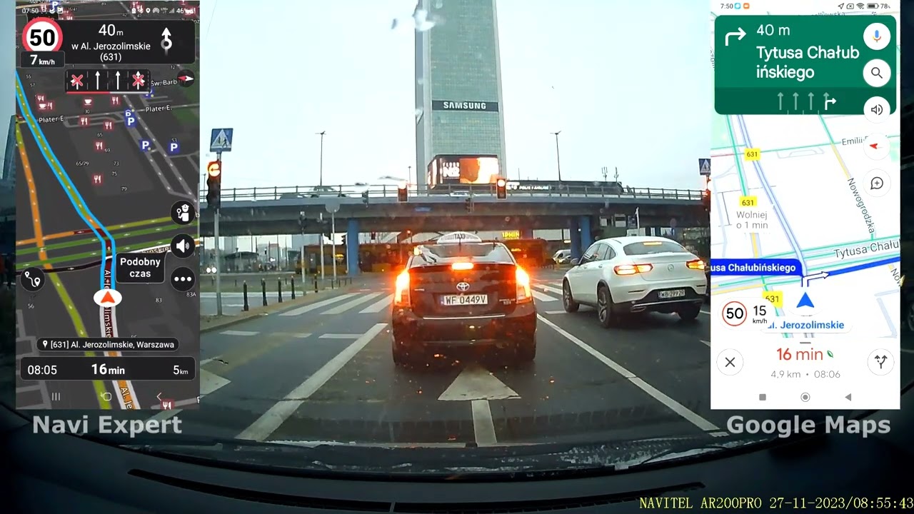 Navi Expert vs Google Maps