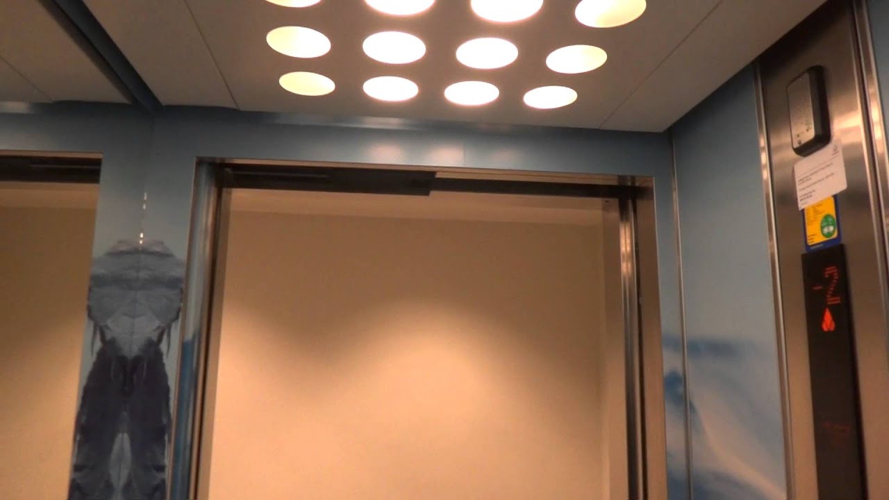 KONE MonoSpace MRL Traction elevator @ Stinsen Mall, Sollentuna, Sweden.