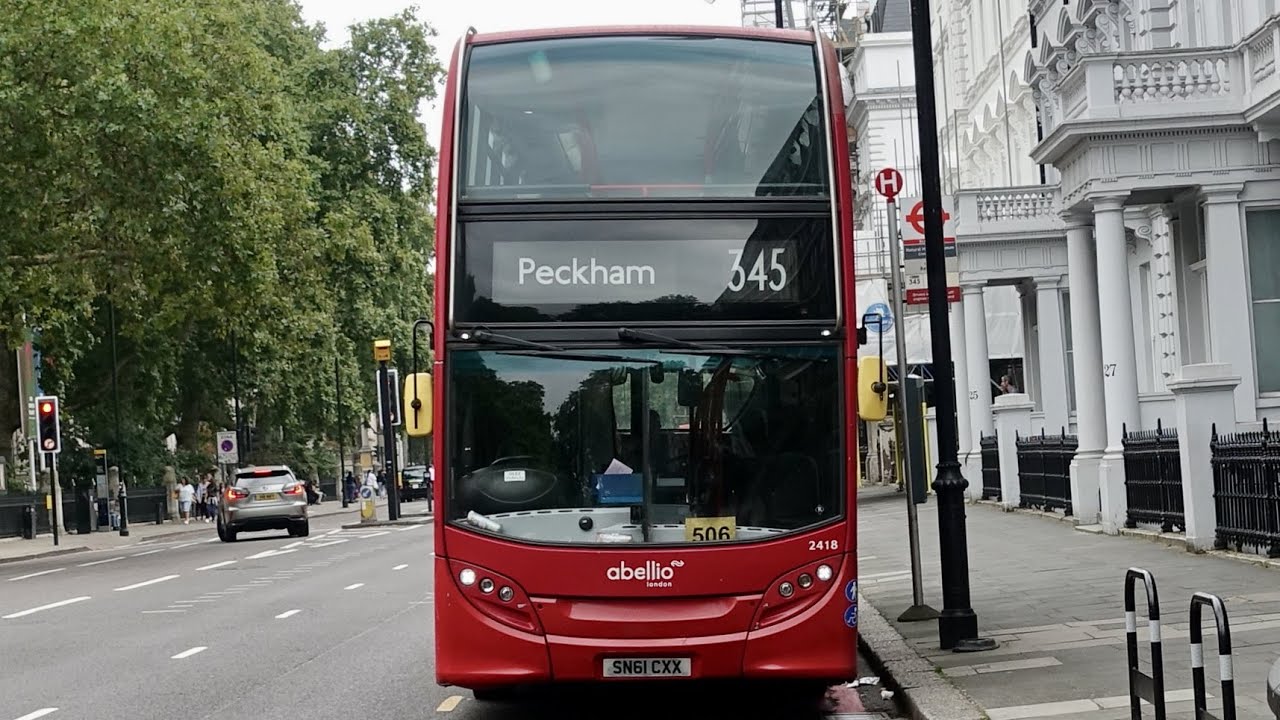 London Bus Route 345 - Peckham to South Kensington - Subtitles