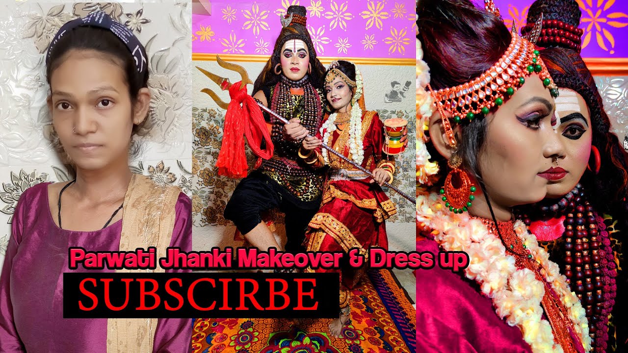 FULL MAKEOVER & DRESS UP ||  पार्वती  Parwati JHANKI MAKEUP VIDEO    Tinku Movies Videography मेकअप