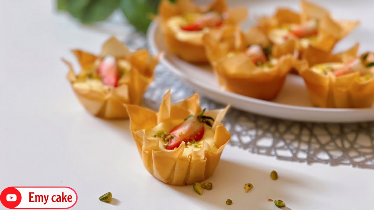 أكواب الجلاش بكريمه مميزه جداً إقتصاديه وغير مكلفه 👌🏻بطعم رائع 😋#حلويات_رمضان