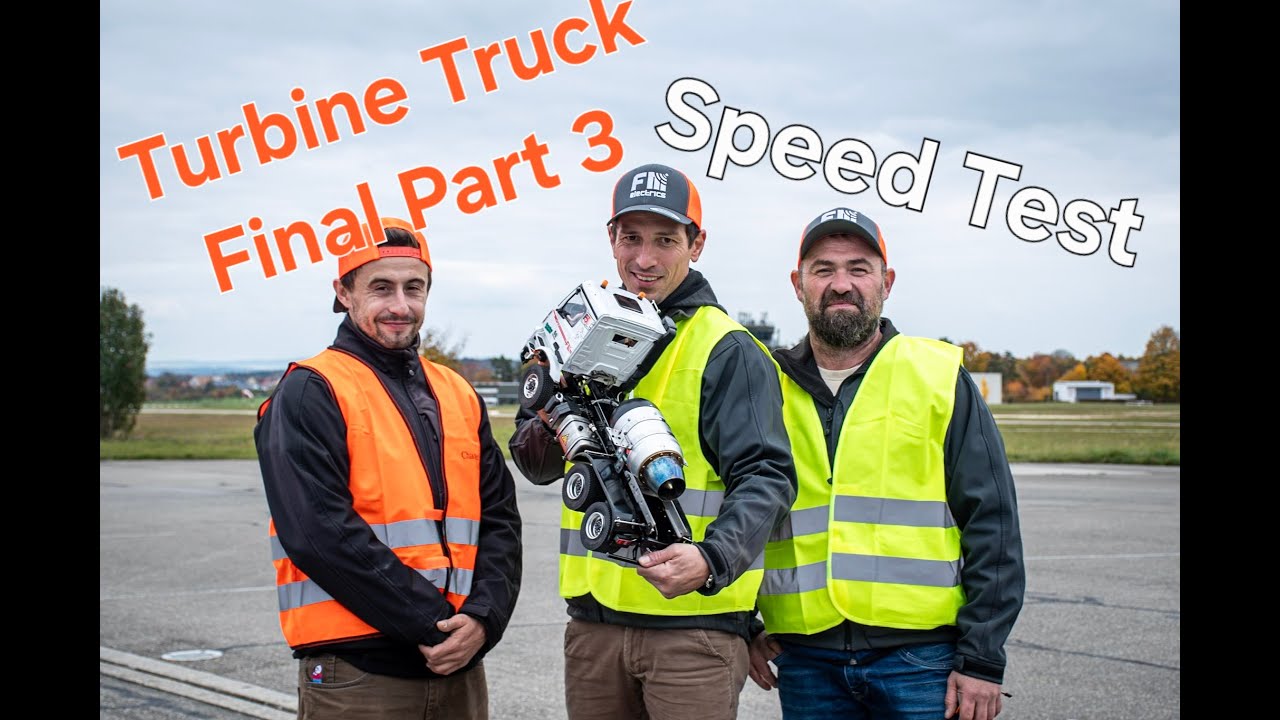 Wir testen den 1:14 Turbinen Truck auf dem Airport ! Kerosin-powered Modell Truck 1:14 Tamiya Lesu