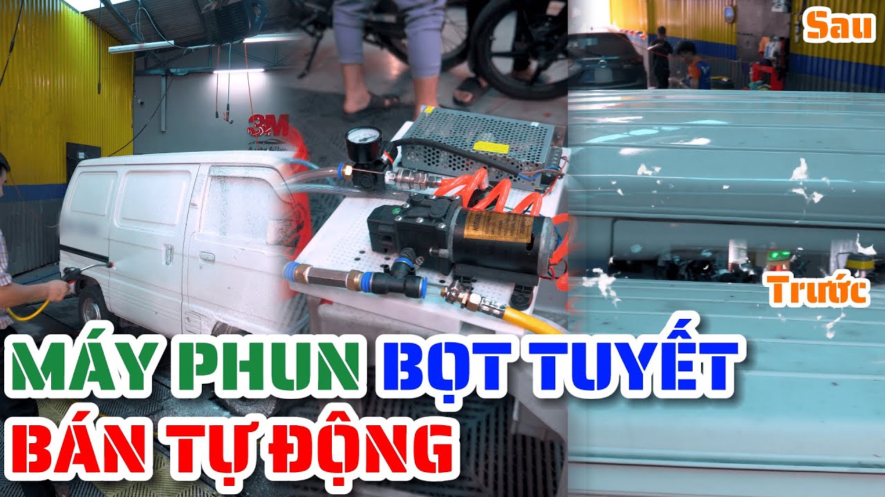 Máy rửa xe bọt tuyết bán tự động (không phải pha nhiều lần)