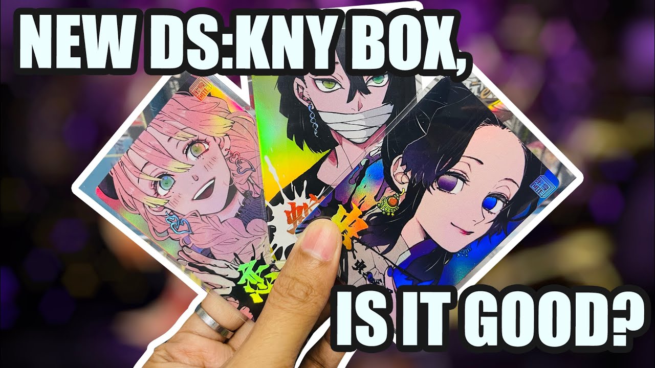 TRYING OUT NEW DS KNY CARD COMPANY | DEMON SLAYER KIMETSU NO YAIBA COLLECTIBLE CARDS