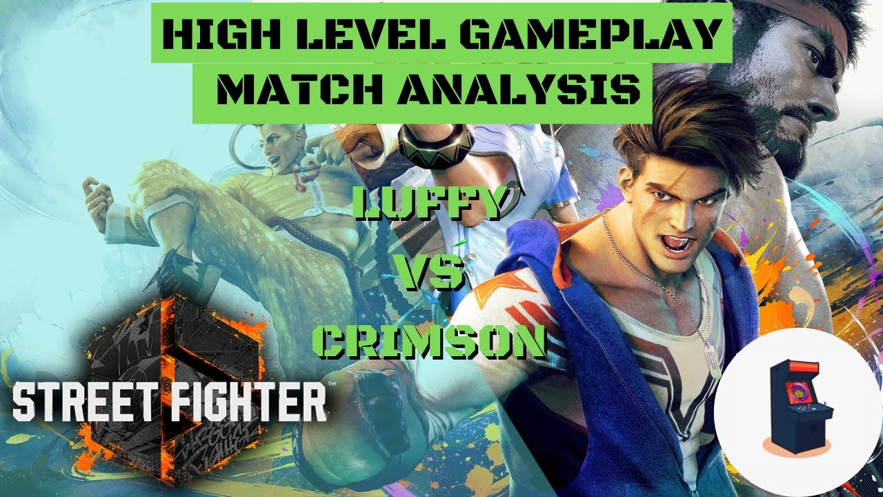 Luffy vs Mr. Crimson: Street Fighter 6 High Level Gameplay Match Analysis