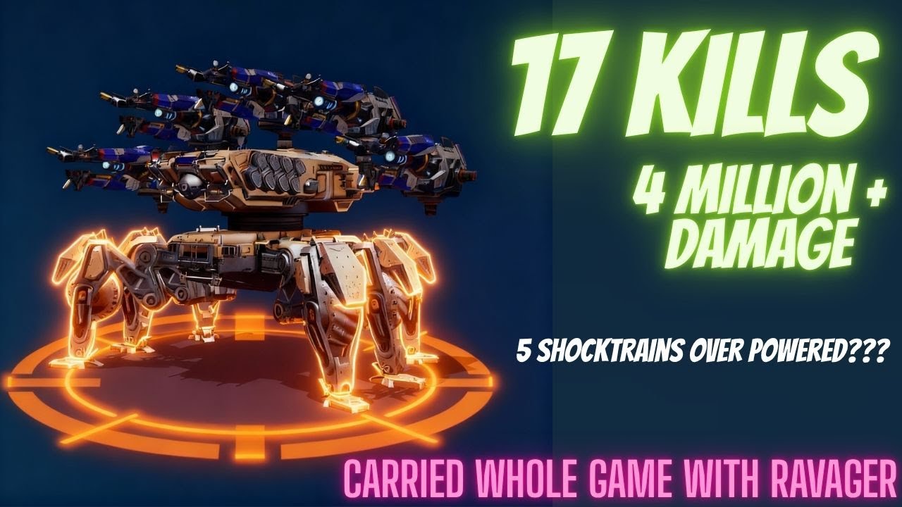5 SHOCKTRAINS ON RAVAGER OVERPOWERED??? T3 weapon still works.!!!