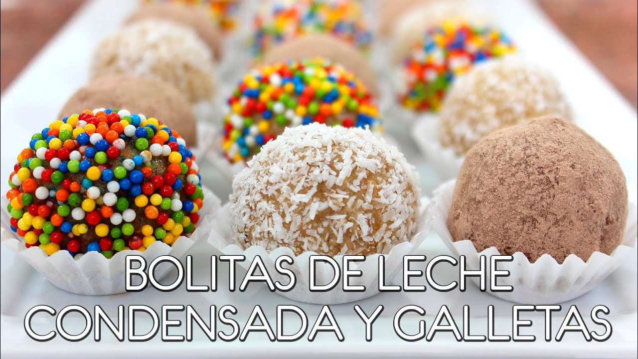 DULCE FÁCIL Y RÁPIDO (SIN HORNO): Bolitas o trufas de leche condensada - Come como príncipe