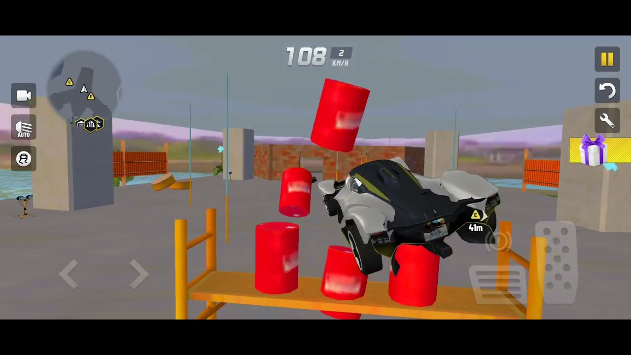 Mega Ramp Monster white Car Racing 3D - Extreme Car Stunts - Android Gameplay