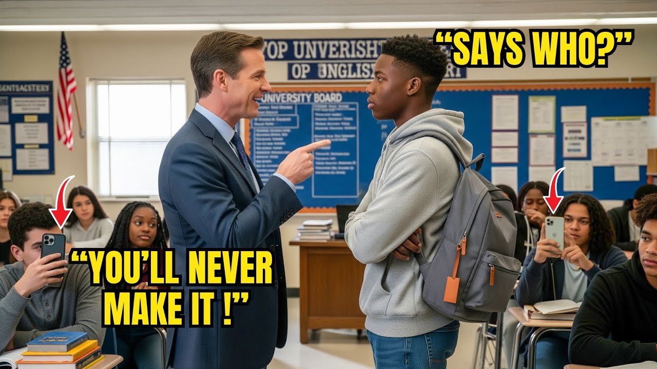 Teacher Told Black Kid “You’ll Never Make It” - Then Froze When Harvard Called His Name