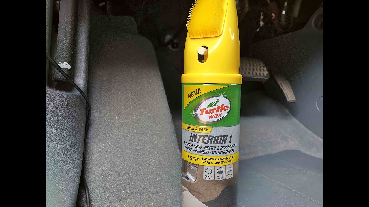 How to clean car carpet floor mats with Turtle Wax interior car foam