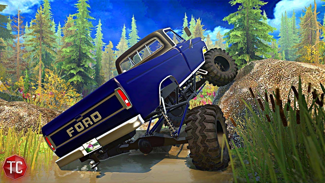 SpinTires MudRunner: 1979 Ford F150! It's a BEAST!!