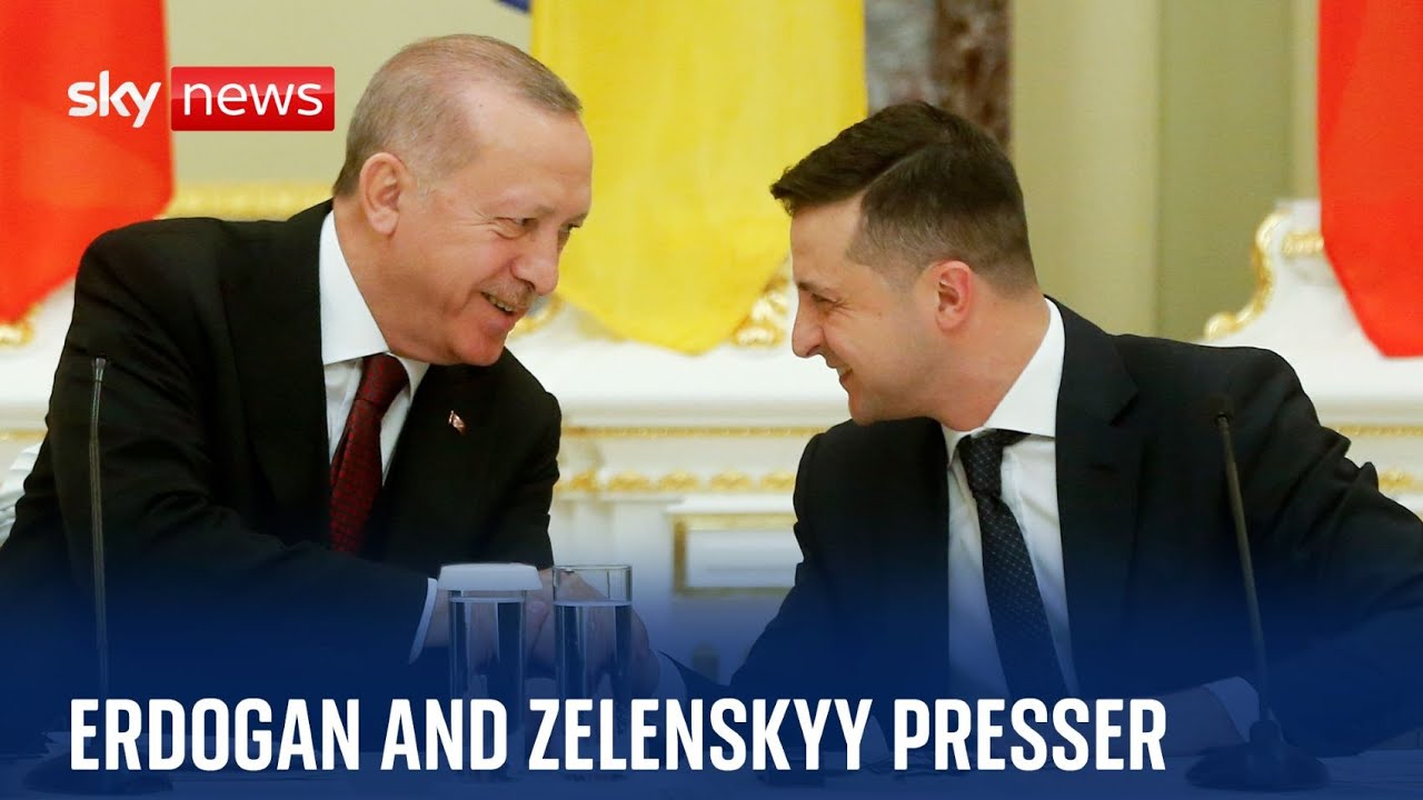 Zelenskyy and Erdogan give a joint press conference
