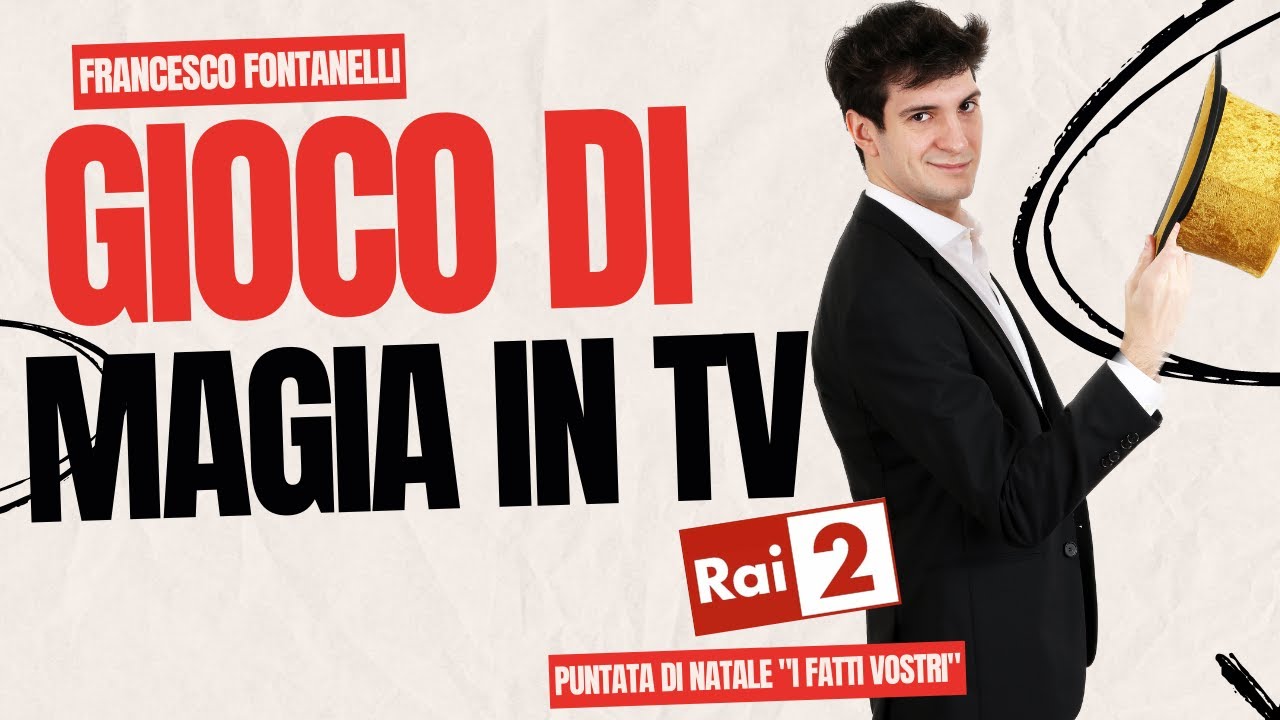 Gioco di magia su RAI 2 nel programma I Fatti Vostri
