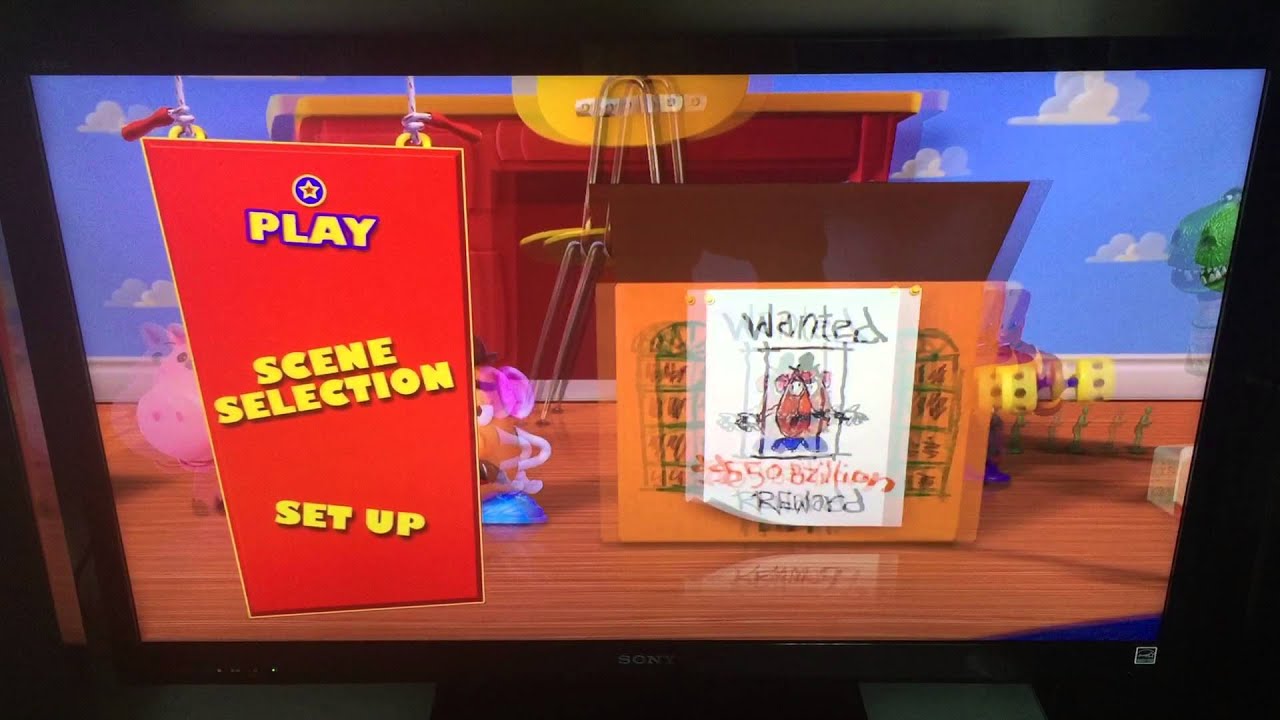 PIXAR 1b. Toy Story Blu-ray 3D Menu