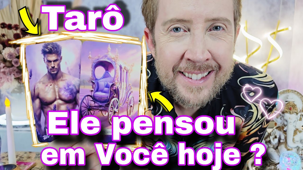 ELE PENSOU EM VOCÊ HOJE ? O QUE PENSOU ? Tarô de hoje,rei do oráculo hoje,bubatarohoje,elepensaemmim