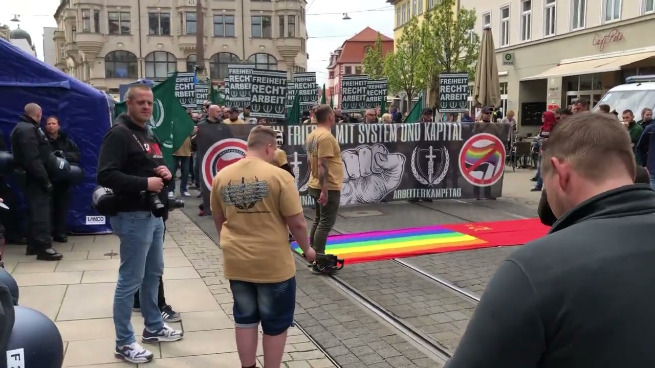 01. Mai 2022 in Erfurt, Demonstrationszug der Neuen Stärke