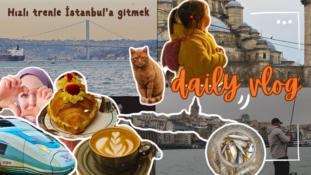 İzmit’ten İstanbul’a Hızlı Trenle Gittik | Çocukla Yolculuk | Vapur & Kahve ☕🚄