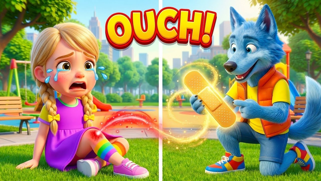 Boo Boo Song 🤕 + More Nursery Rhymes & Kids Songs | Blue Wolf