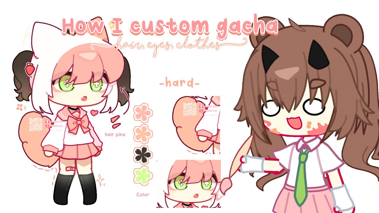 Tutorial custom oc gacha - Cách mình custom gacha [p2] - By: Yukie