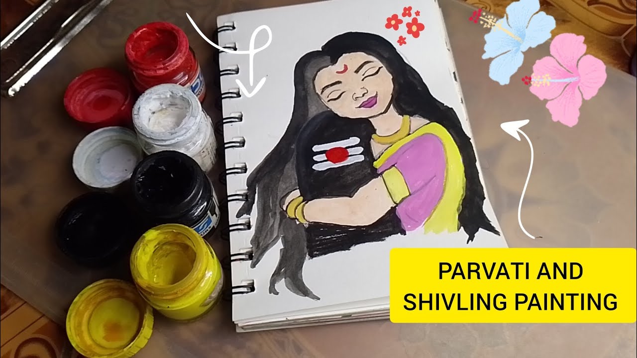 Shivling and parvati easy painting 🎨🖌️||drawing | painting || drawings 