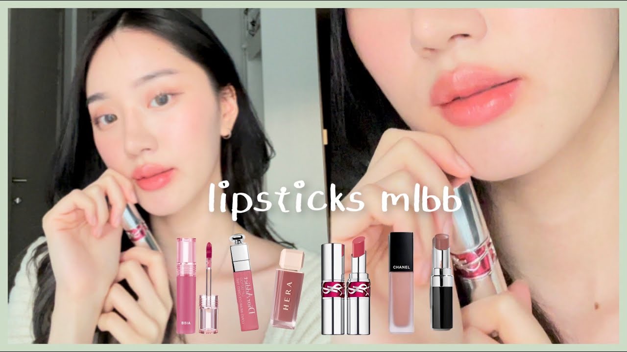 my fav lipsticks รวมลิปที่ใช้แล้วชอบโทนMLBB ของมันต้องมี ᕦ(ò_óˇ)ᕤ🤍🌵 | minniemynl