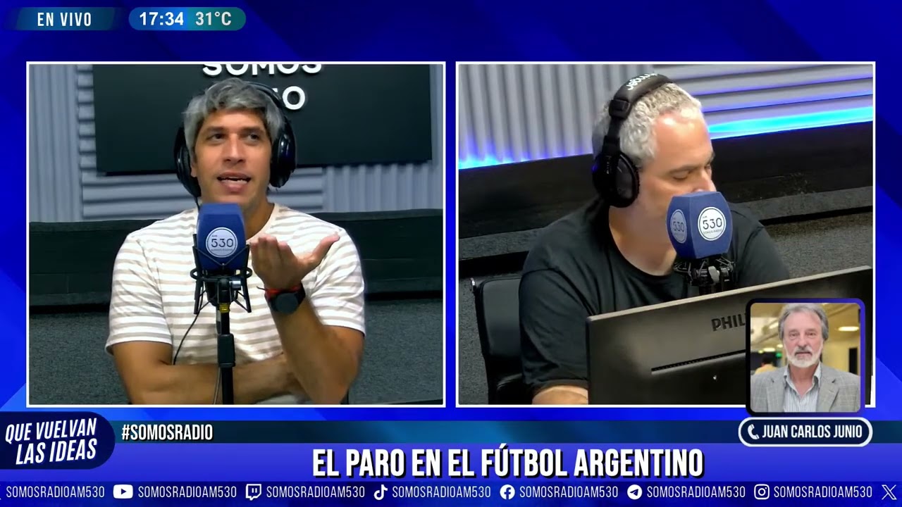El PARO en el FÚTBOL ARGENTINO y las NUEVAS AUTORIDADES del SENADO: JUAN CARLOS JUNIO en QVLI