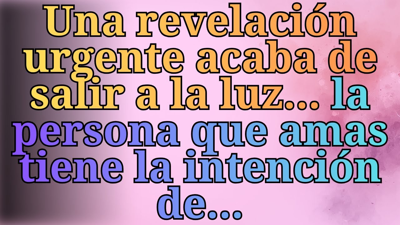 ❤️‍🔥Una revelación urgente acaba de salir a la luz... la persona que amas tiene la intención de...