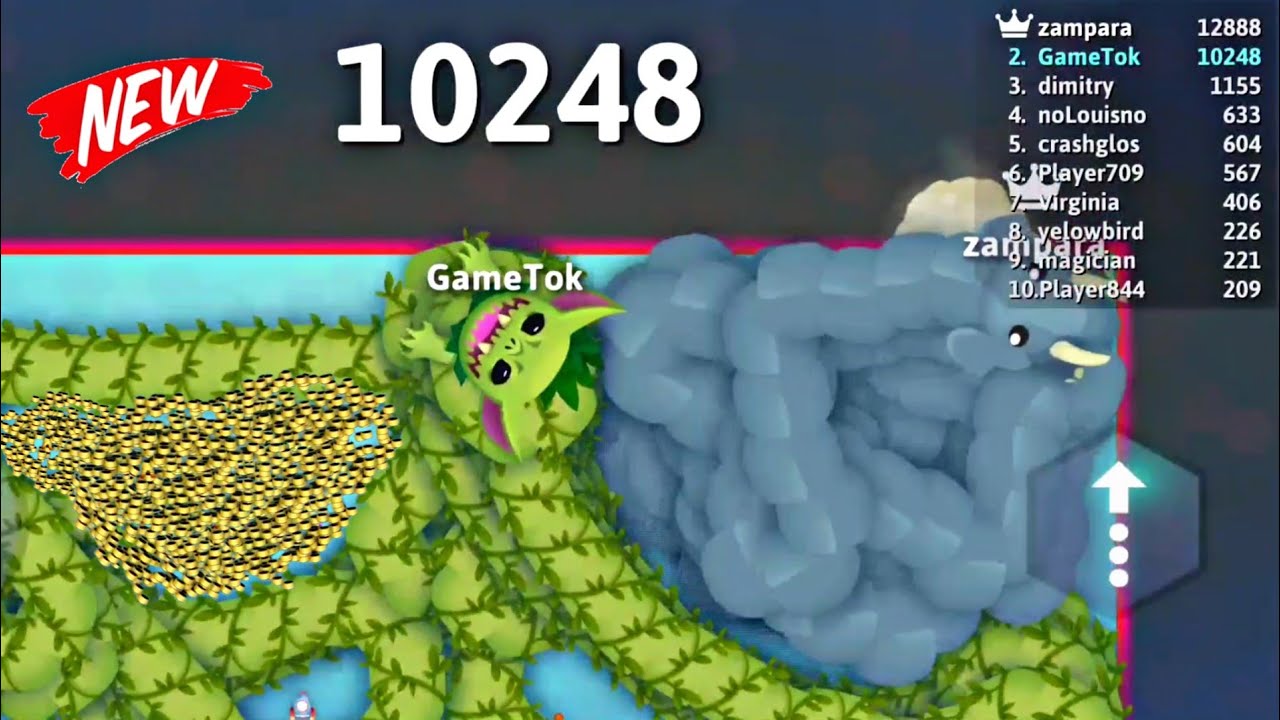 Snake Io Goblin Vs Ellie Top 01 The Map Epic Snakeio Gameplay Snake Game