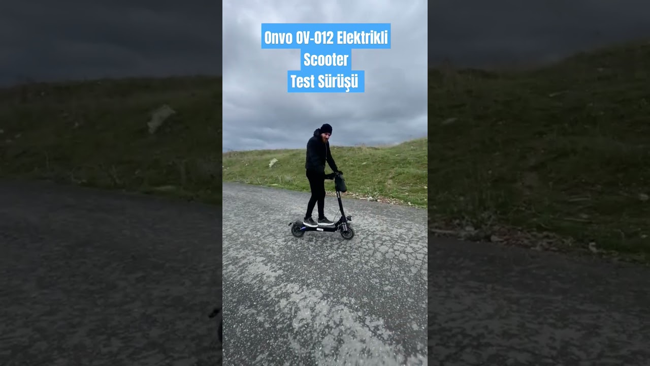 Onvo Elektrikli Scooter OV-012 Test S&uuml;r&uuml;ş&uuml; 30.01.2024