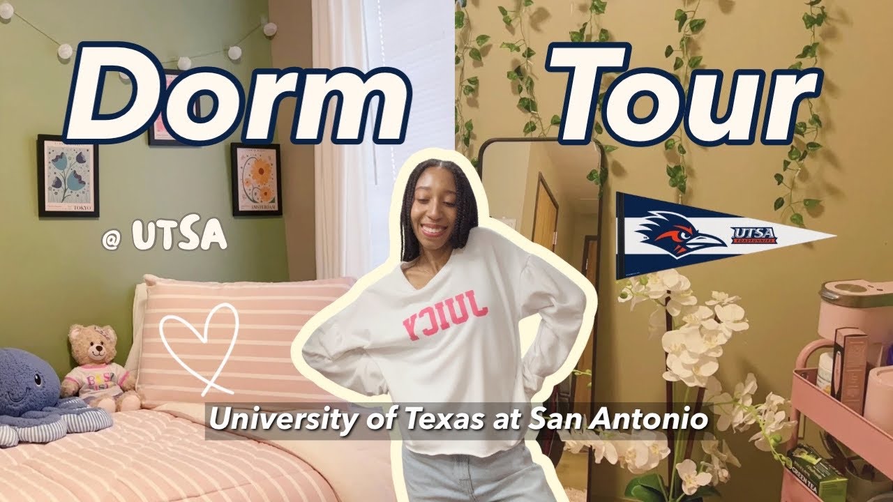 College (detailed) dorm room tour Freshman year ​​! 🤙🏽 ⁠@utsa 