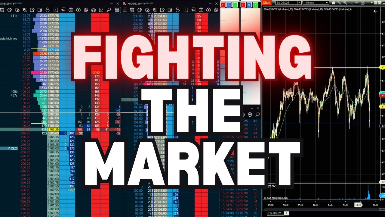 DOM Live Trading | Market Felt Off Today, ES vs NQ Divergence