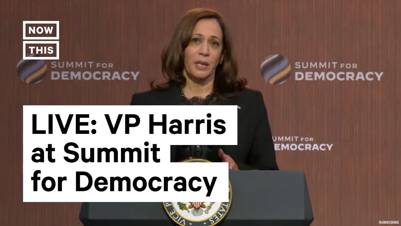 Kamala Harris Delivers Closing Remarks at Virtual Summit for Democracy | LIVE