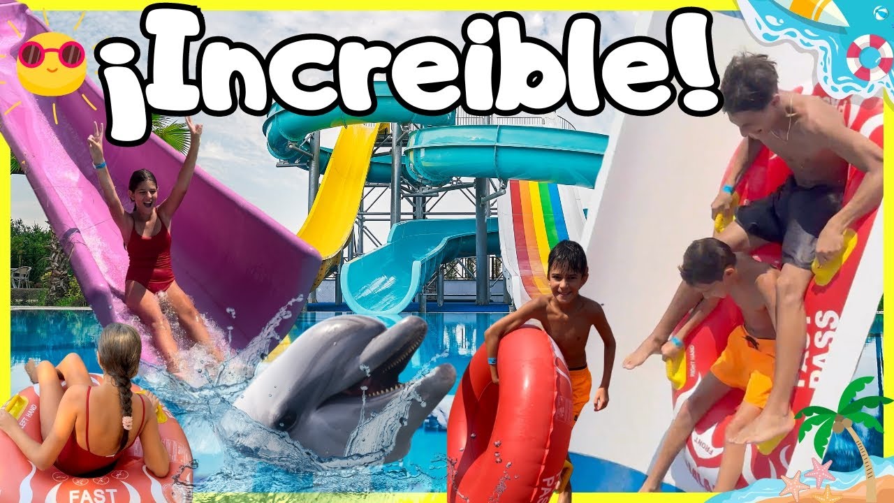 Vlog Familiar con 5 Hijos &iexcl;24 Horas en el Parque Acu&aacute;tico con Familia Numerosa! Con Hi Family Team