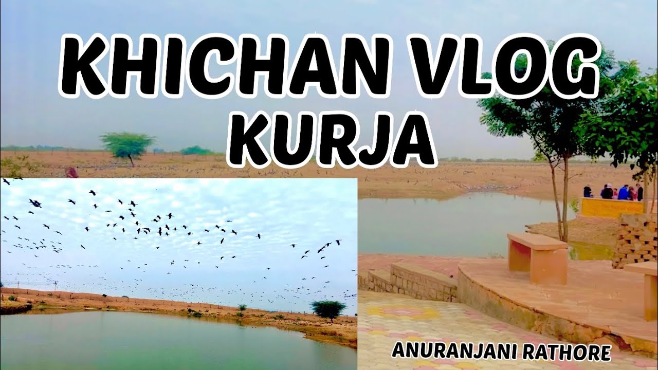 KHICHAN VLOG ( कुरजा नगरी ख़ीचन ) || KHICHAN BIRD SANCTUARY😍 || MY FIRST VLOG || ANURANJANI RATHORE