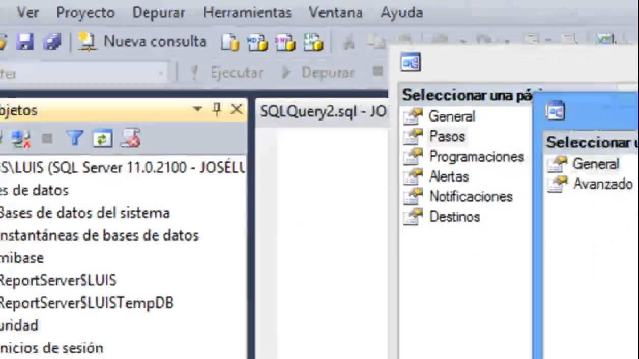 Tareas programadas de backup automático