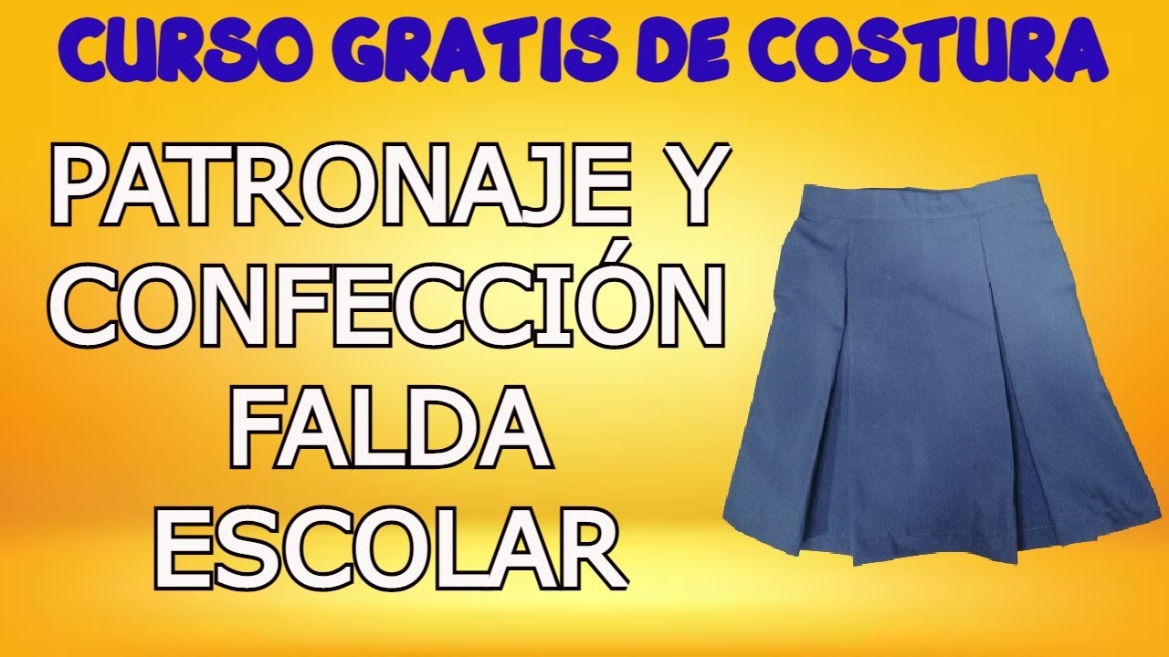 COMO HACER UNA FALDA ESCOLAR