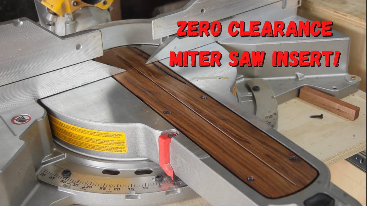 Zero Clearance Miter Saw Insert!