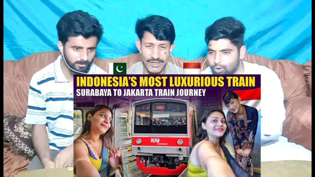 Indonesia’s most luxurious train  Surabaya to Jakarta train journey | Pakistani Reaksi | D-R-RUE