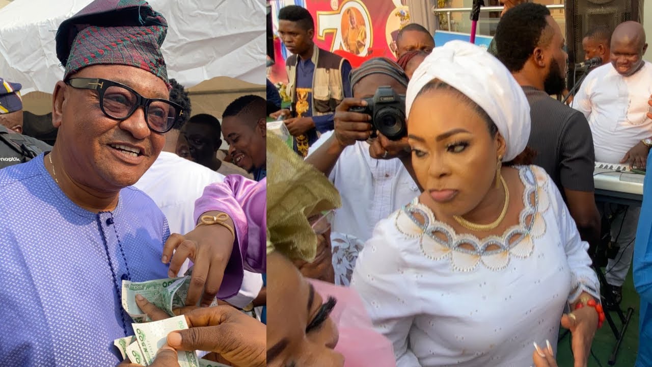 Moment Jide Kosoko And His Children Scatter The Dance Floor At His 70th Birthday Party