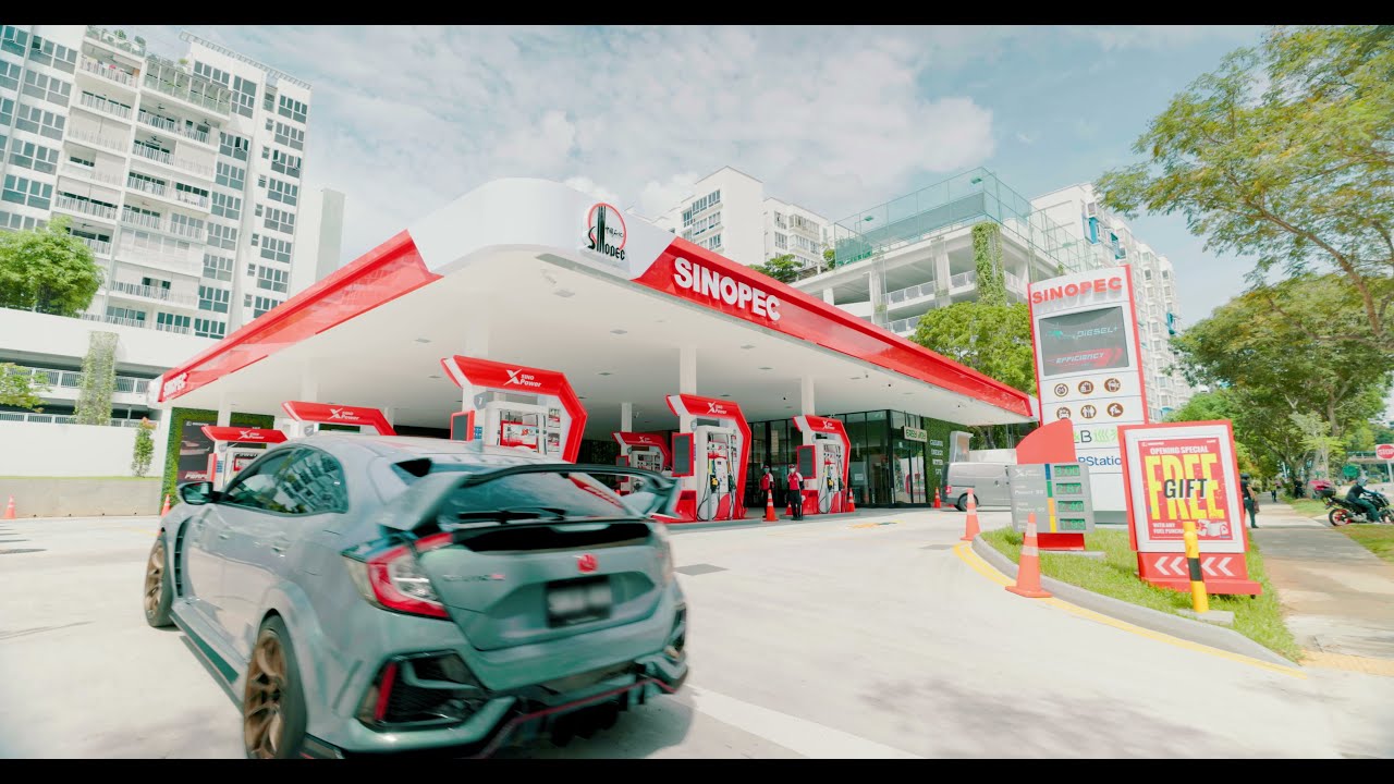 Refueling in Sinopec Singapore: Brand New Petrol Station Tour! 非凡加油體驗：中石化新加坡油站